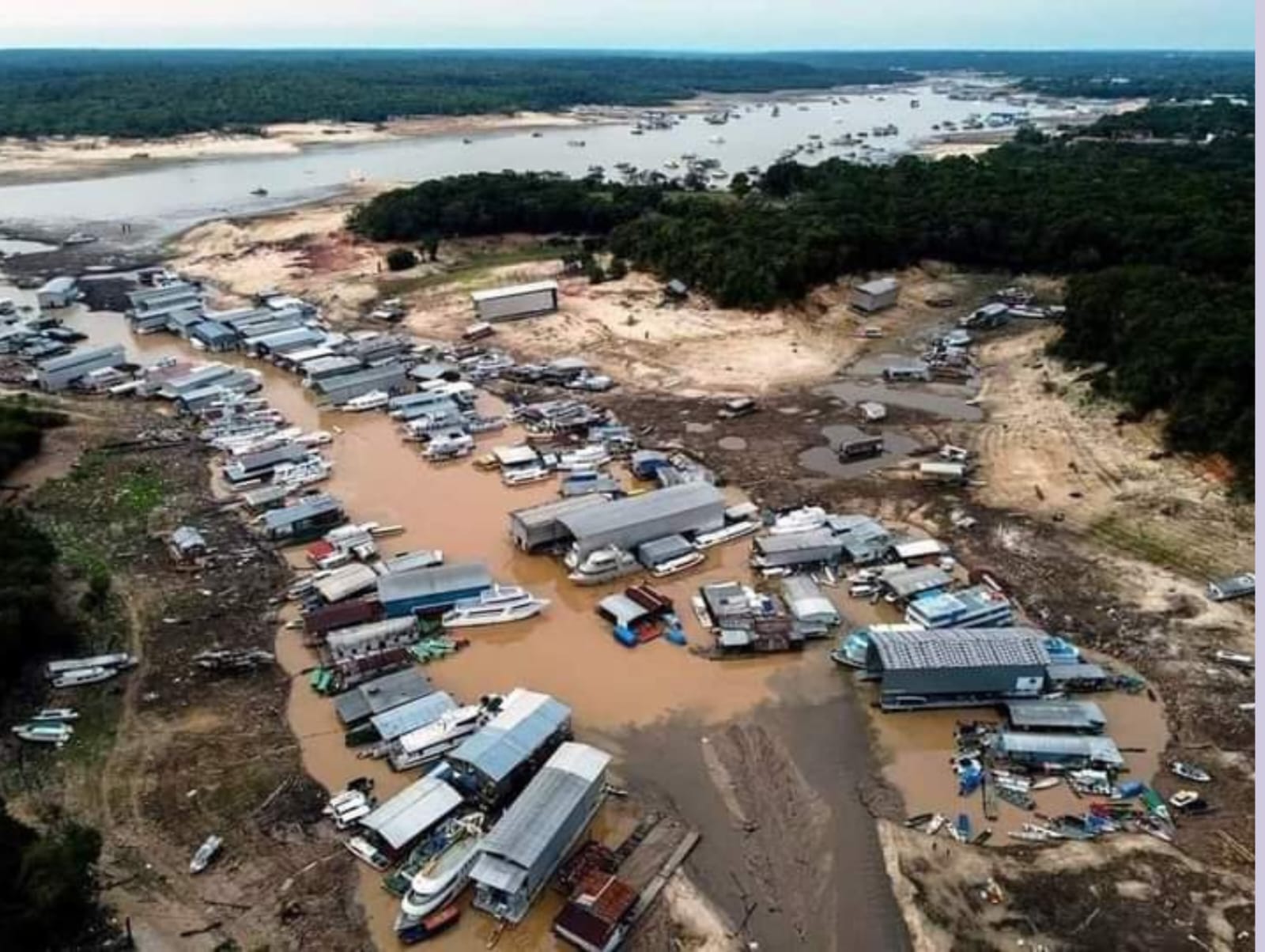 Bajo caudal: La ausencia de lluvias causan que caudal del río Amazonas baja drásticamente