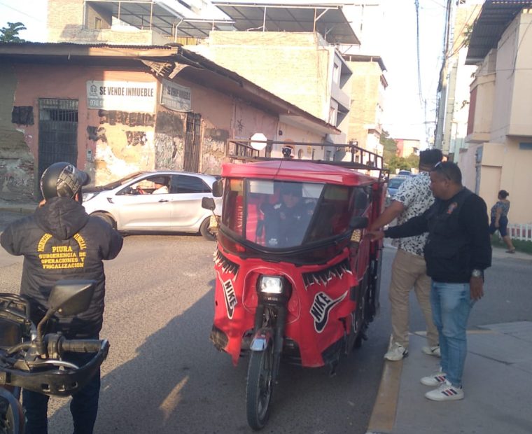 Piura: Intervienen mototaxis en calles y avenidas del centro de la ciudad