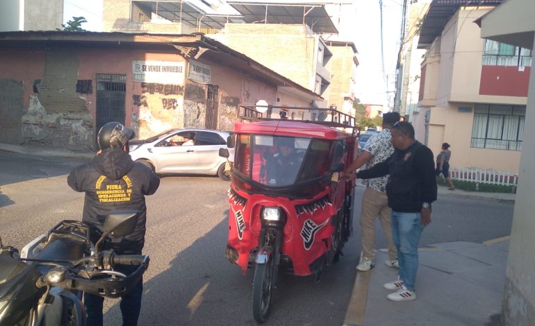 Piura: Intervienen mototaxis en calles y avenidas del centro de la ciudad