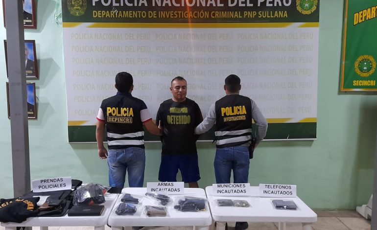 Piura: Incautan armamento que sería utilizado para asesinar y extorsionar a empresarios de Sullana