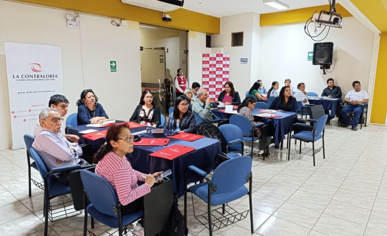 Contraloría fortalece capacidades de sociedad civil con taller de control social en Piura