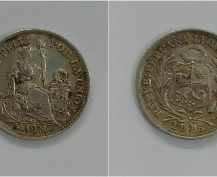 Recuperan dos monedas acuñadas a inicios del siglo XX pertenecientes al patrimonio del Perú