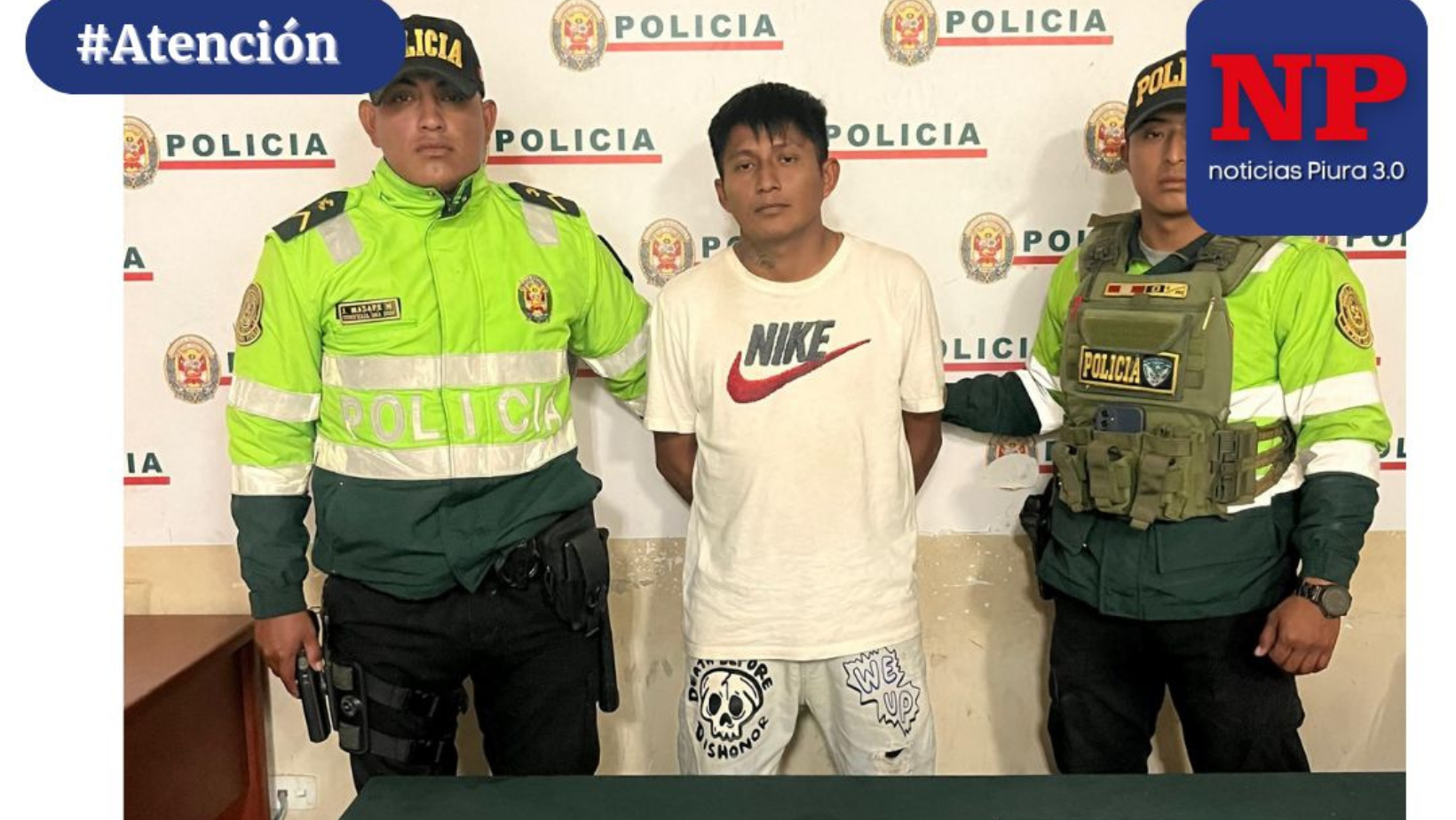 Detienen a sujeto armado tras persecución en Catacaos