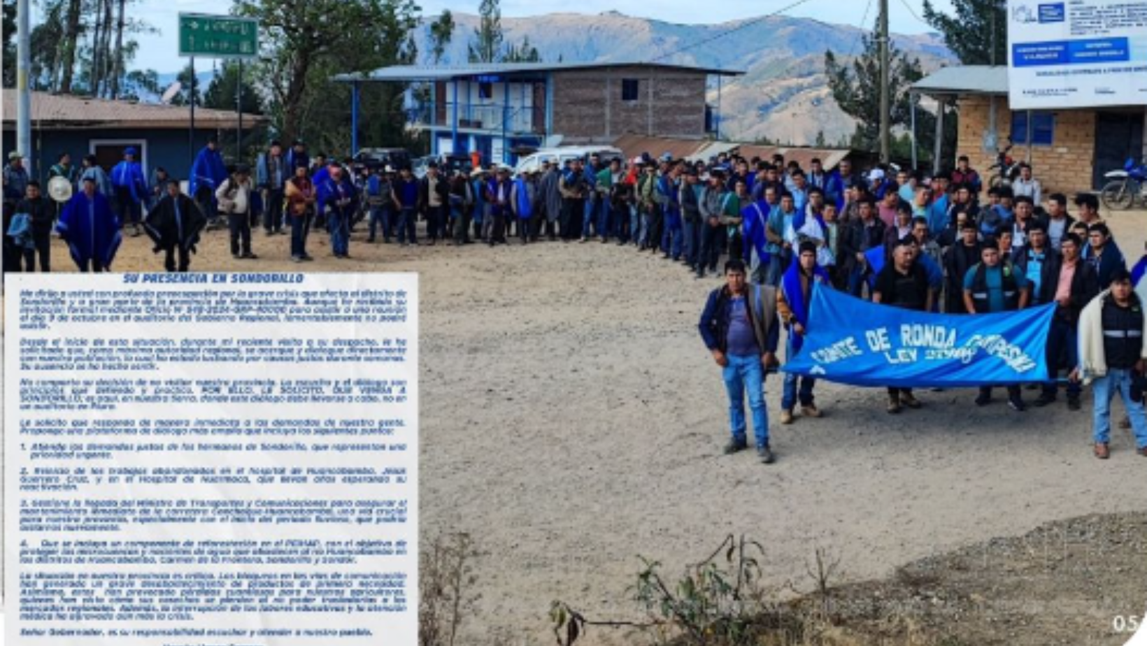Alcalde y comuneros de Sondorillo rechazan diálogo en Piura: Exigen la presencia del gobernador en su localidad
