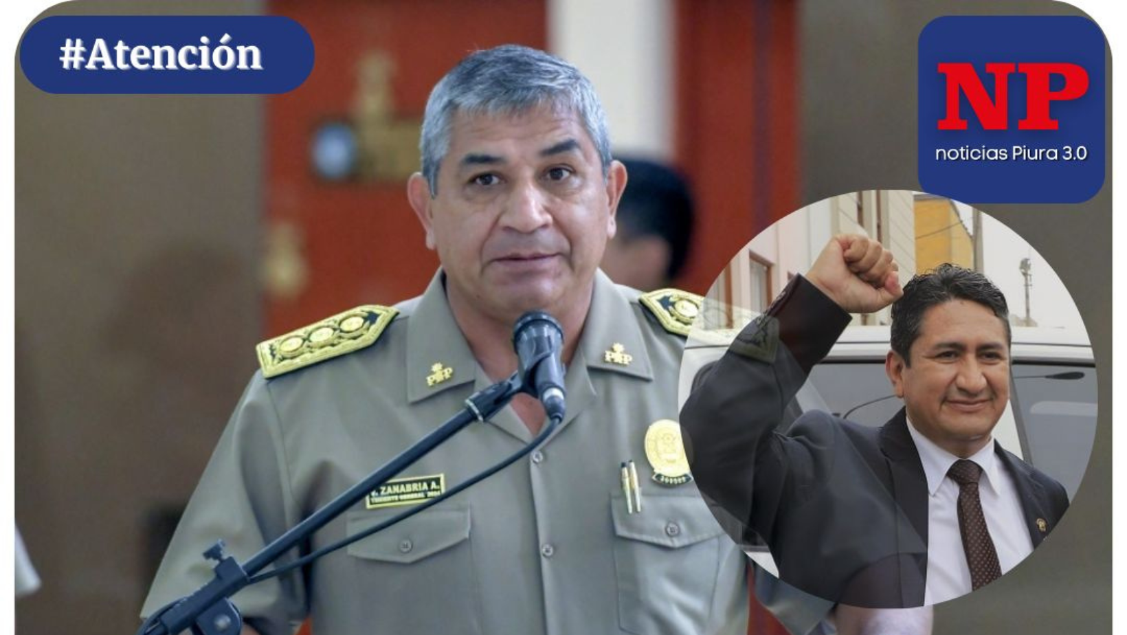 Comandante general de la PNP destaca “habilidades” de Vladimir Cerrón para evadir la justicia