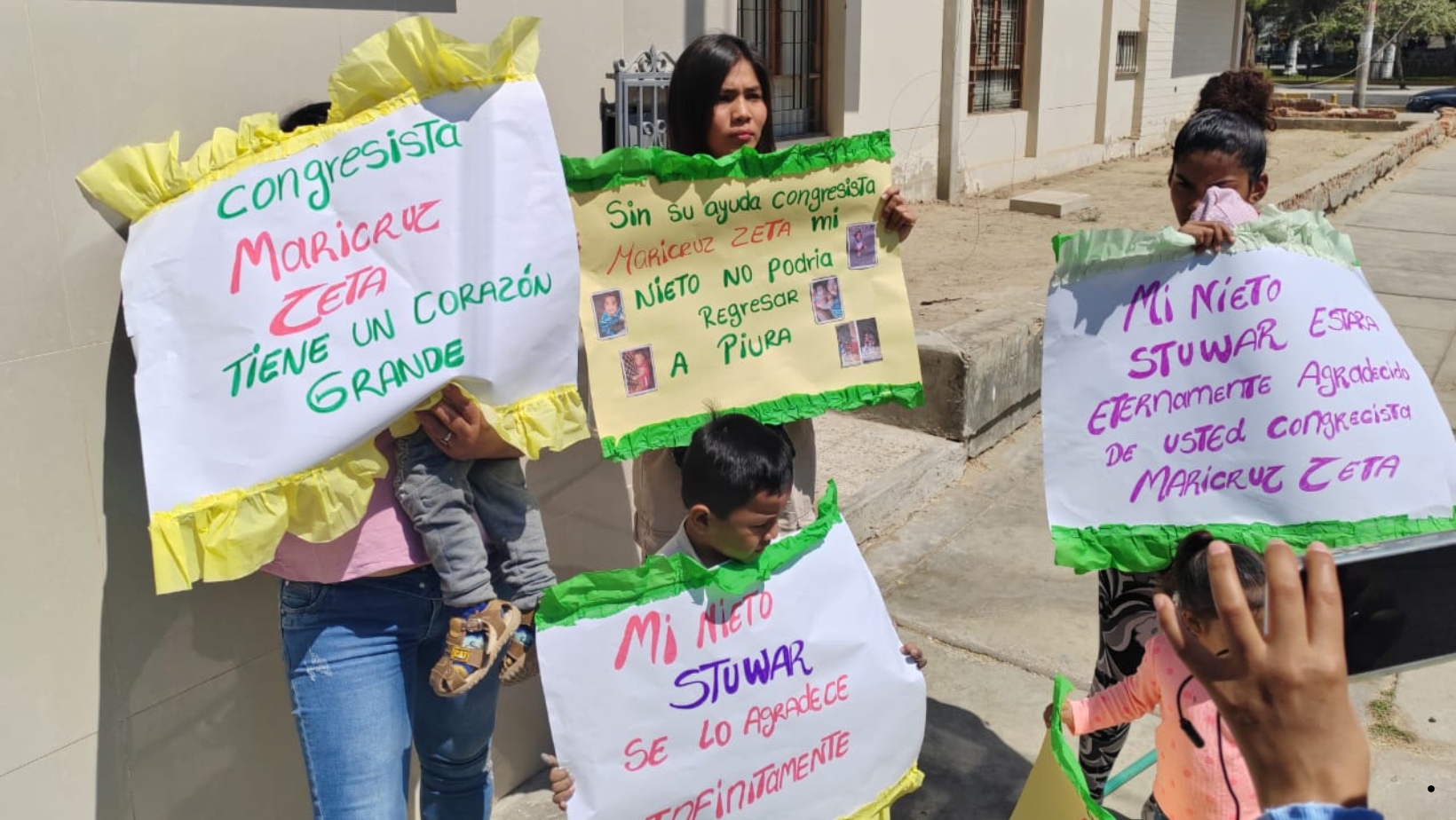 Madre peruana pide a autoridades chilenas la repatriación de su hijo de tres años