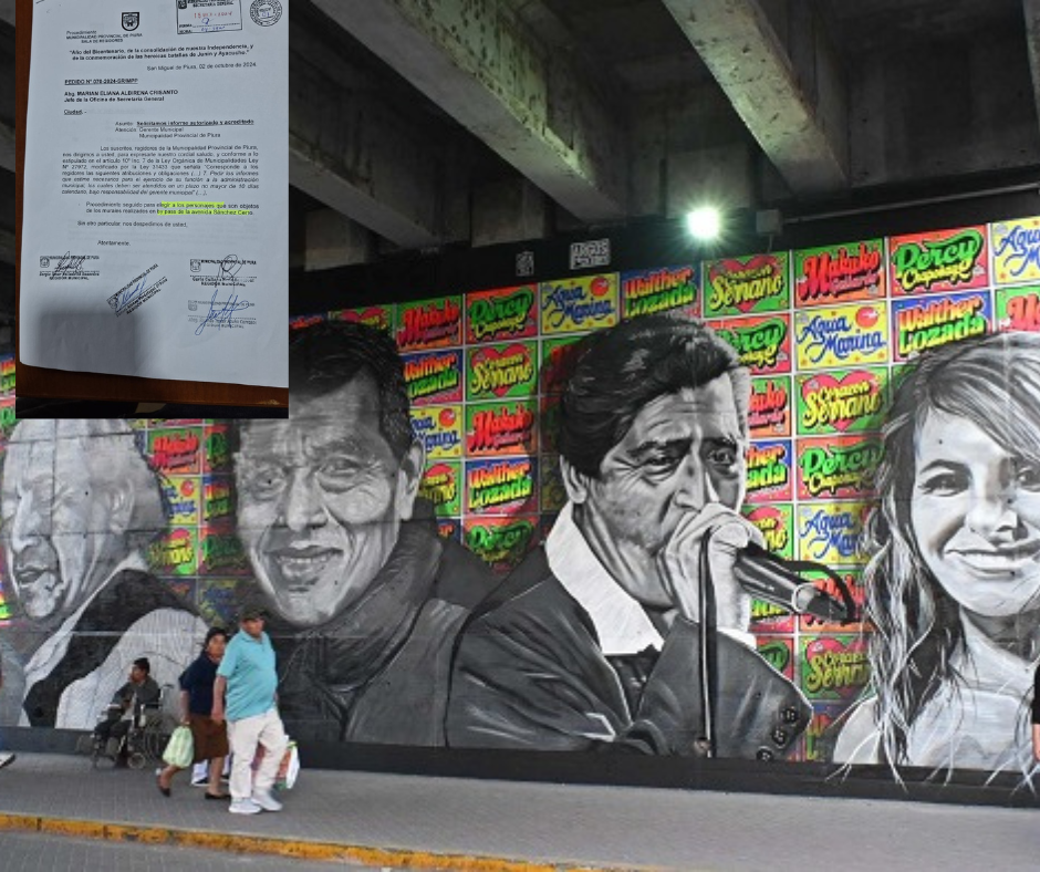 Piura: Cuestionan homenaje en mural de la cumbia a representantes musicales