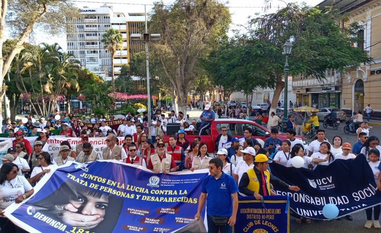 Con caminata Piura le dice NO a la trata de personas