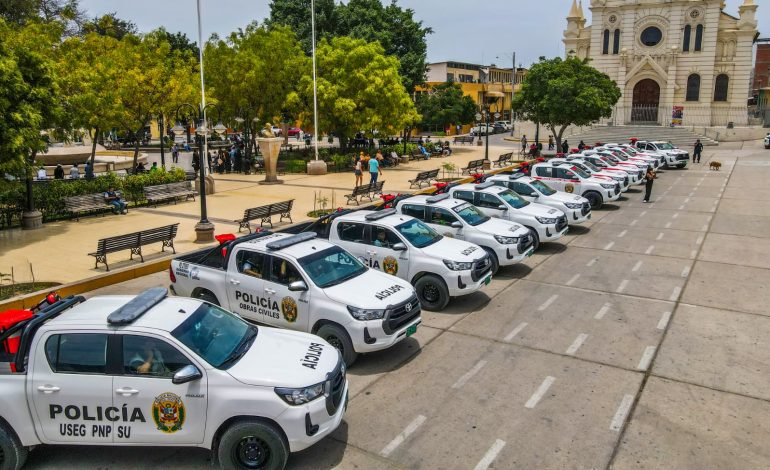 Piura: Destinan 16 patrulleros a dependencias policiales de Sullana