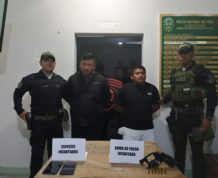 Piura: Detienen a serenos de Veintiséis de Octubre con arma de fuego