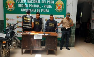 Piura: Sujetos a bordo de motocicleta portaban balas para armas de fuego