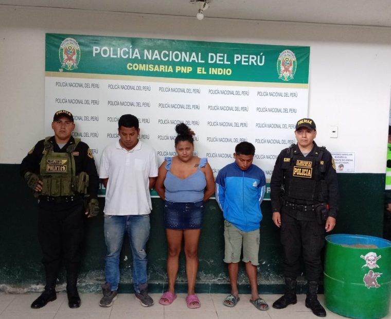 Piura: Intervienen a sospechosos de integrar banda criminal dedicada al robo y raqueteo