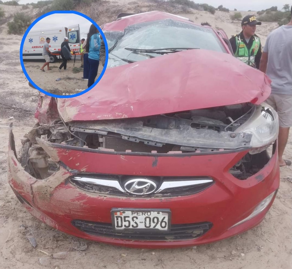 Piura: Accidente en carretera Piura-Chiclayo deja una mujer fallecida y varios heridos