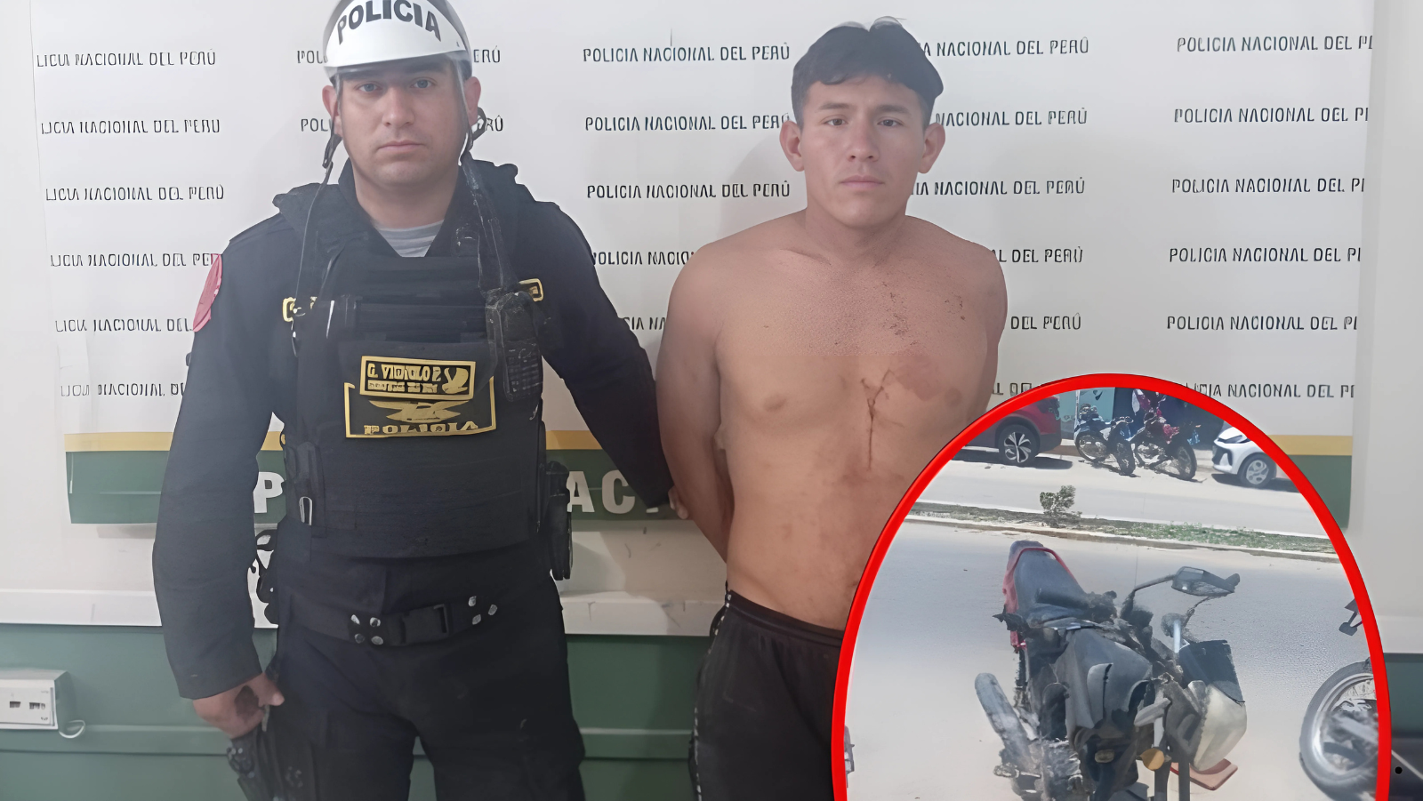 Castilla: Policía interviene a sujeto y recupera motocicleta robada CADENA