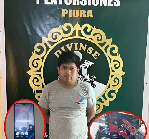 Detienen a presunto extorsionador en operativo de la PNP en Catacaos