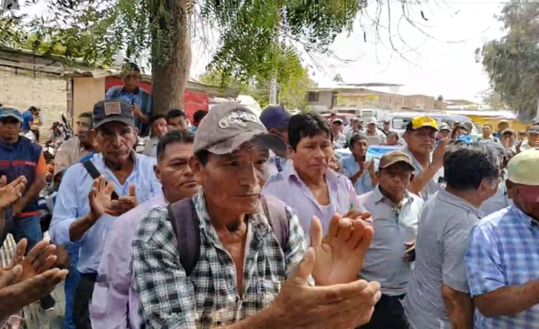 Agricultores marchan en Piura contra la Ley 31801 y exigen soluciones a la sequía