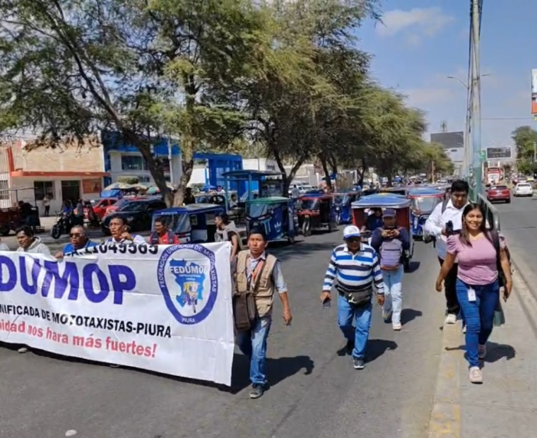 Piura: Fedumop realiza una marcha y rechaza paro del 13, 14 y 15 de noviembre