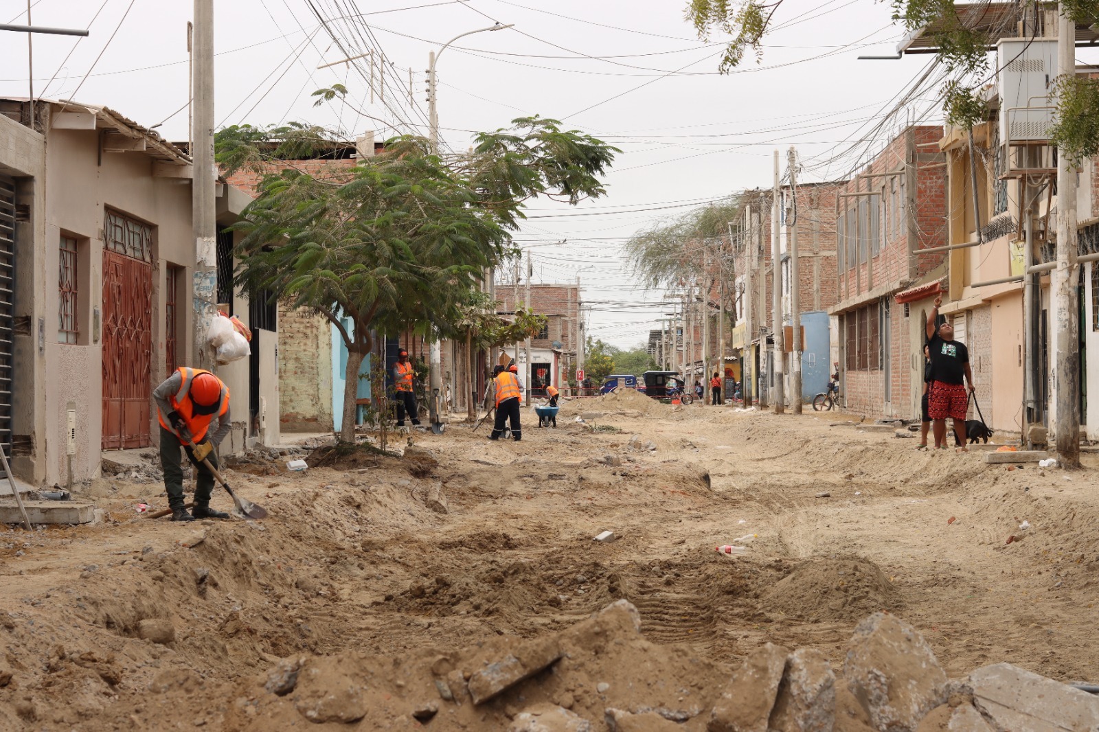 Piura: Trabajos en calle 35 de urb. Ignacio Merino tienen buen avance