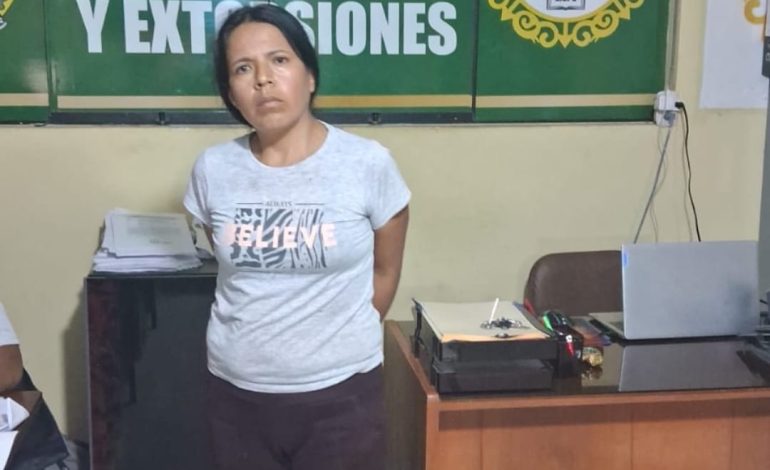 Piura: Intervienen a mujer por presunto delito de extorsión contra un empresario