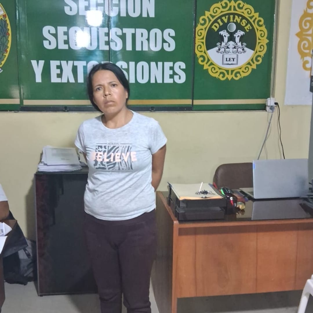 Piura: Intervienen a mujer por presunto delito de extorsión contra un empresario