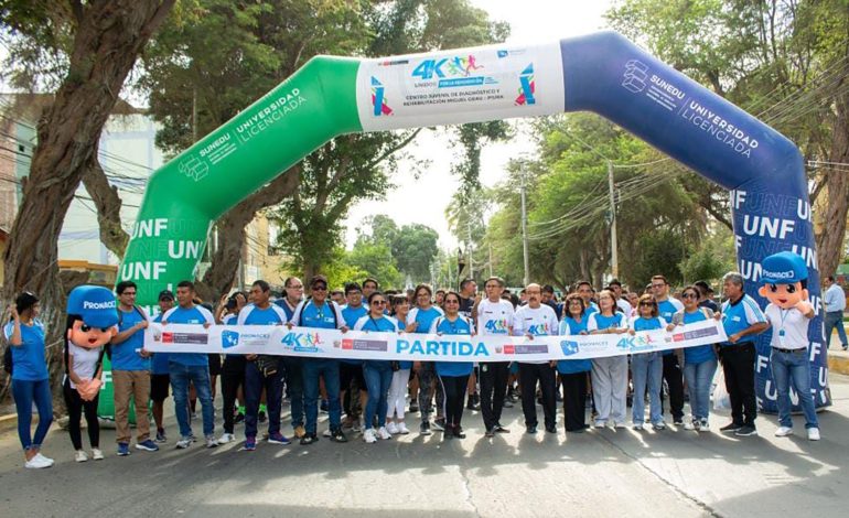 Piura: Centro Juvenil Miguel Grau realizó “Carrera 4K por la Reinserción”