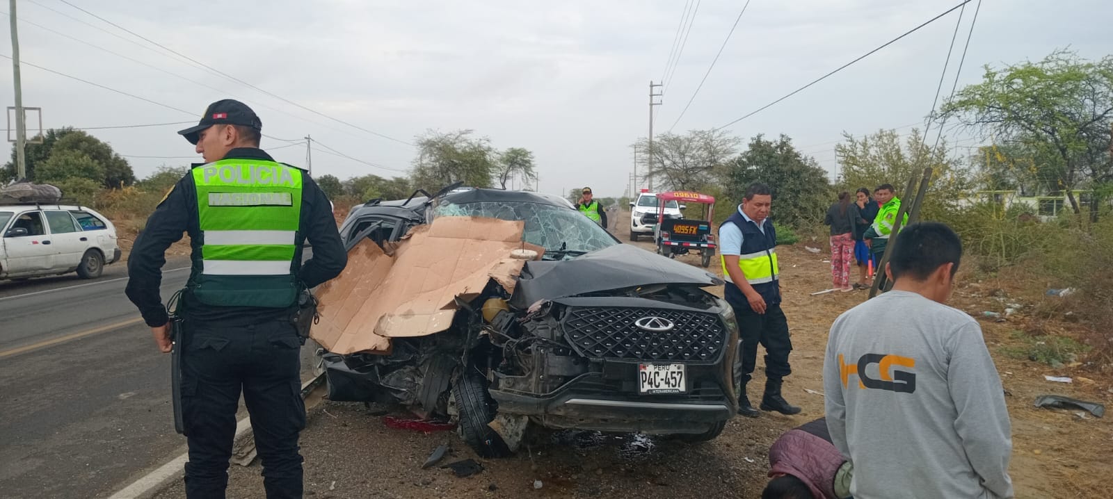 Piura: una mujer fallece y otra persona queda gravemente herida tras accidente en la carretera