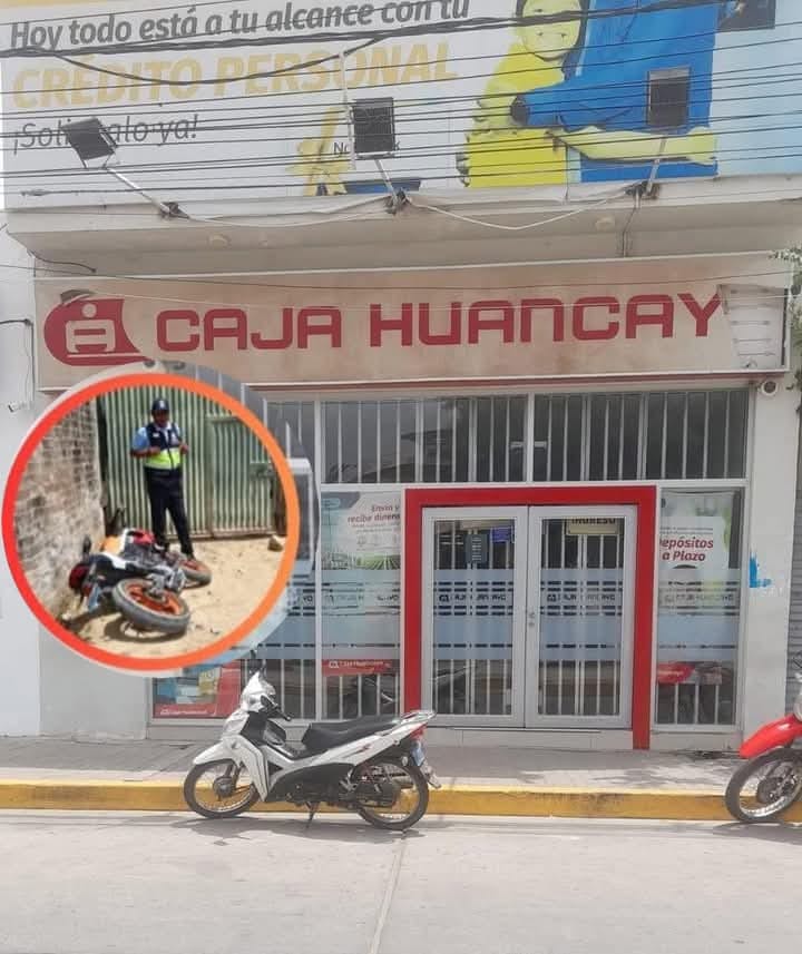 Piura: Pistoleros asaltan Caja Huancayo y se llevan 85 mil soles de bóveda