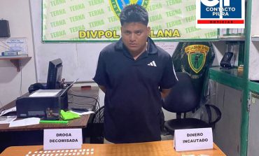 Piura: Sujeto detenido por microcomercialización de drogas en Sullana