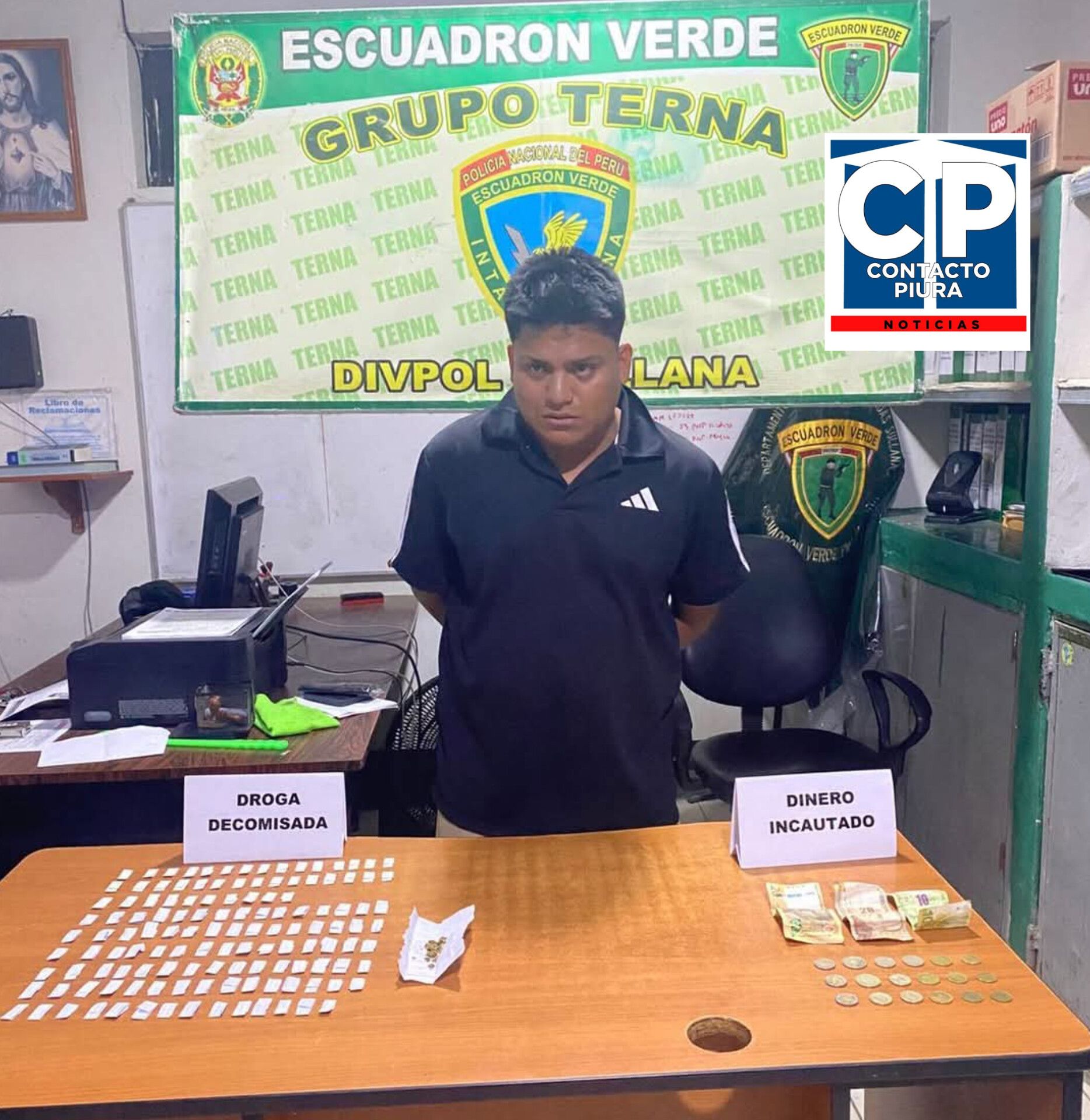 Piura: Sujeto detenido por microcomercialización de drogas en Sullana