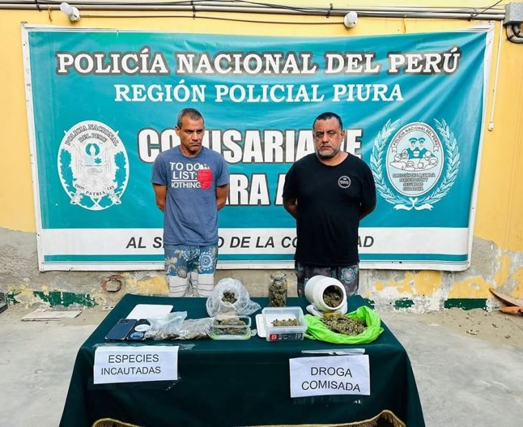 Piura: Prisión preventiva para detenidos con droga en playa Lobitos