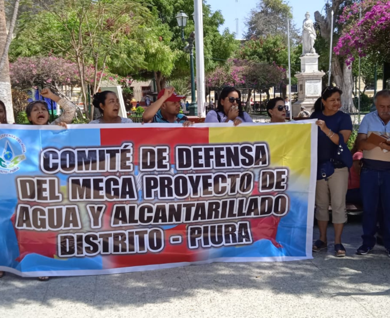 Vecinos exigen inicio de proyecto de agua potable en Piura