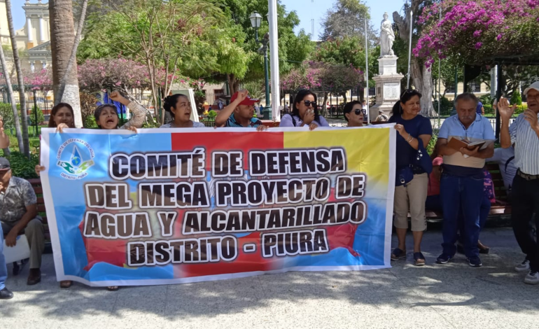 Vecinos exigen inicio de proyecto de agua potable en Piura