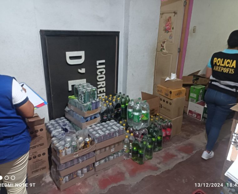 Piura: Confiscan 327 botellas de bebidas alcohólicas caducadas en licorería D’Ever