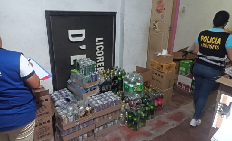 Piura: Confiscan 327 botellas de bebidas alcohólicas caducadas en licorería D’Ever