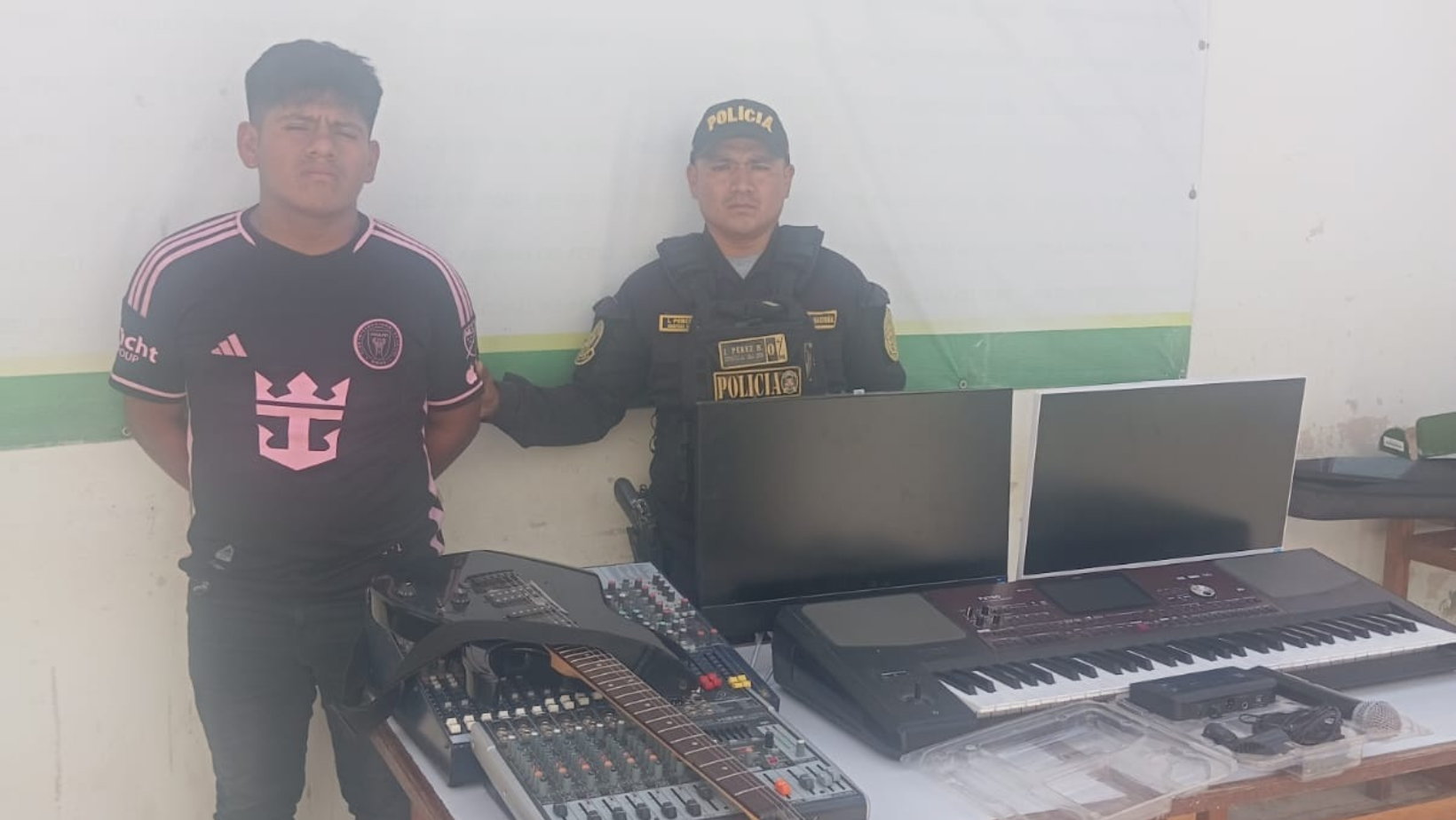 Recuperan equipos de sonido robados de iglesia evangélica en Paita