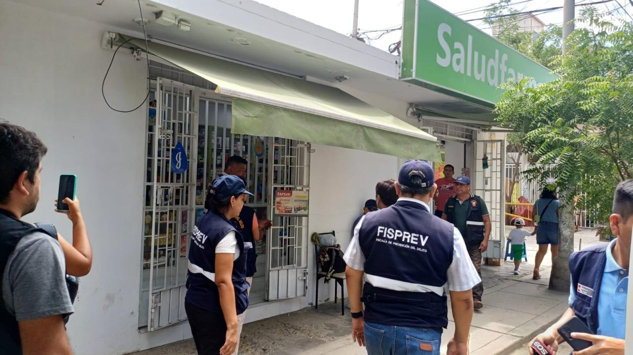 Piura: Fiscalía clausura 3 farmacias irregulares en operativo contra venta de medicamentos