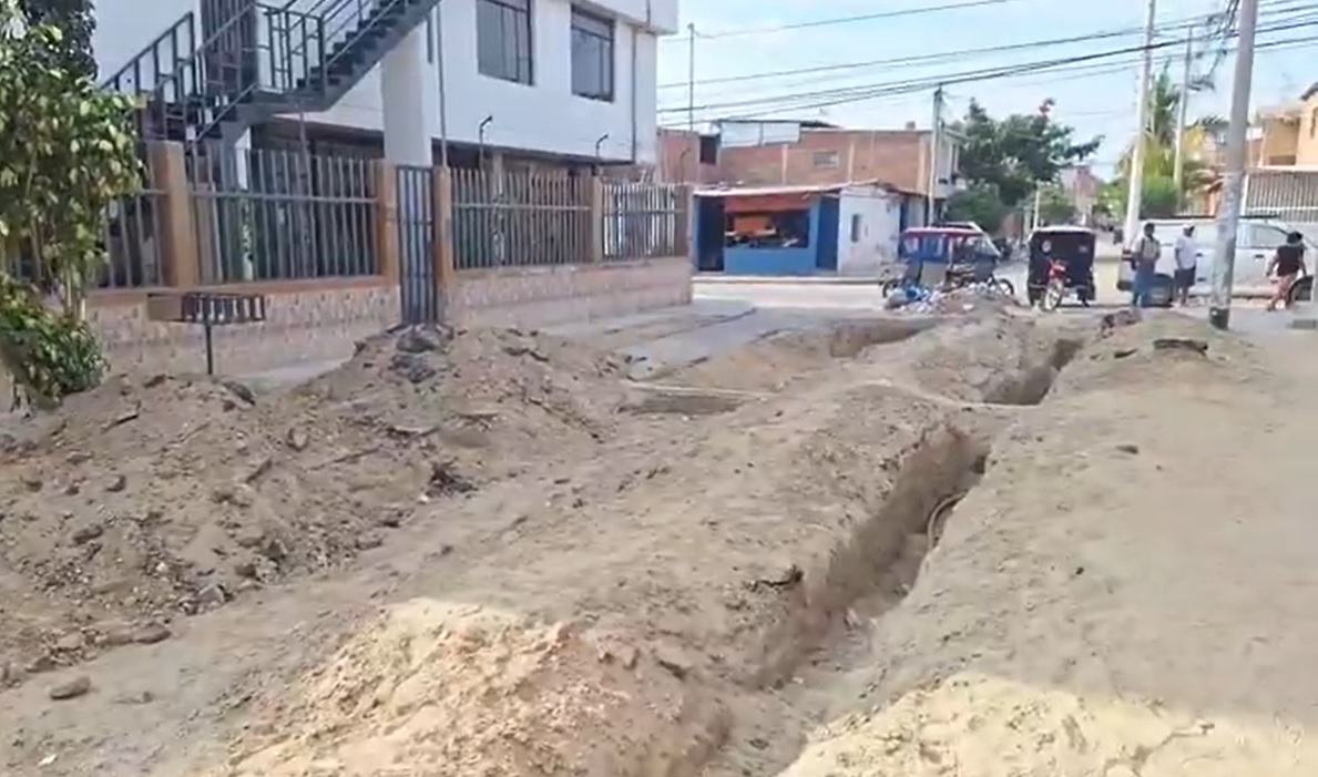 Este jueves se reanudan los trabajos en la obra de agua y alcantarillado de la urbanización San José