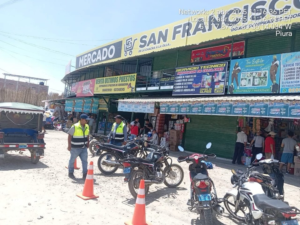 Municipalidad interviene mercado San Francisco para ordenar transporte informal