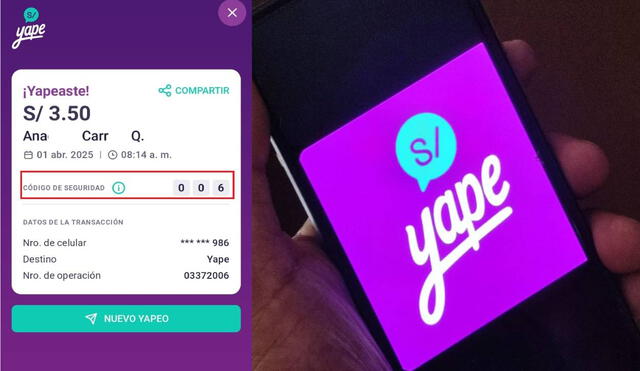 Yape lanza Código de Seguridad para que los yaperos puedan prevenir yapeos falsos