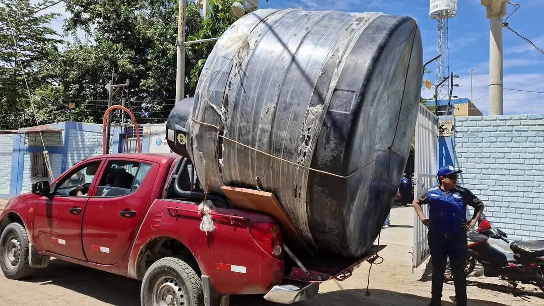 Catacaos: Refuerzan acceso al agua en Simbilá con nuevo tanque de almacenamiento