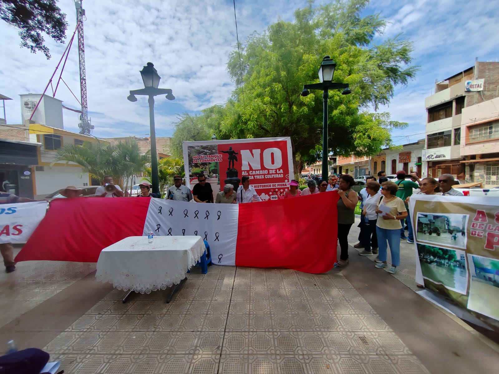Vecinos rechazan el tanque de tormentas en el parque Tres Culturas y piden anular el proyecto