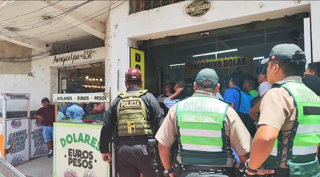 Delincuentes asaltan a cambista cerca de la Plaza de Armas en Piura