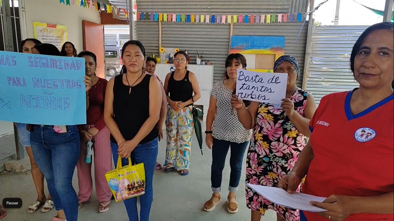 Roban por enésima vez en colegio inicial y padres y docentes exigen mayor seguridad