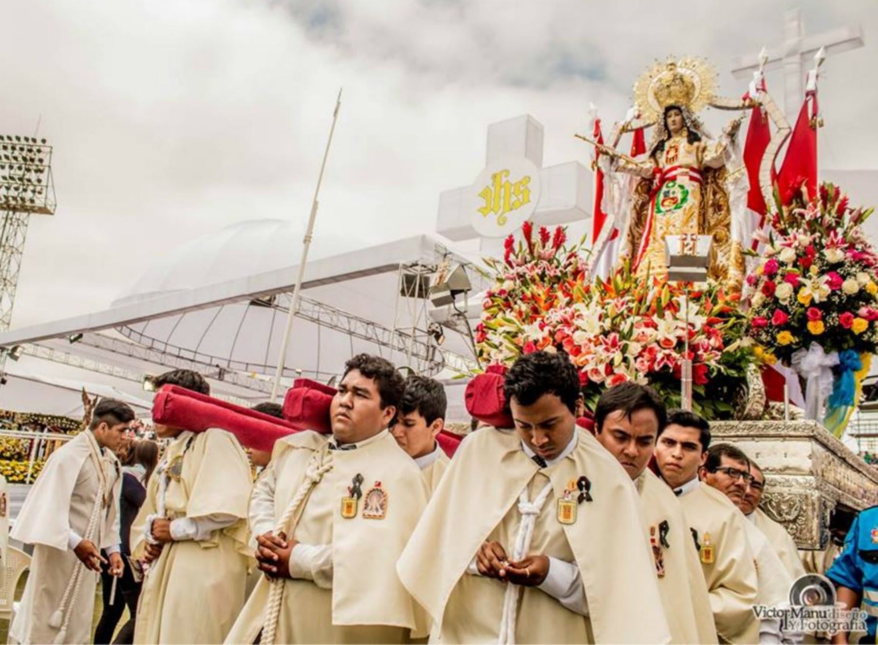 El encuentro del papa Francisco con la Virgen de las Mercedes en su visita al Perú