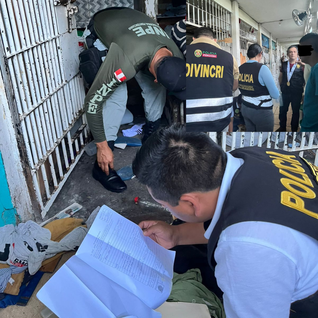 Policía y Fiscalía intervienen penal de Piura por red de extorsión