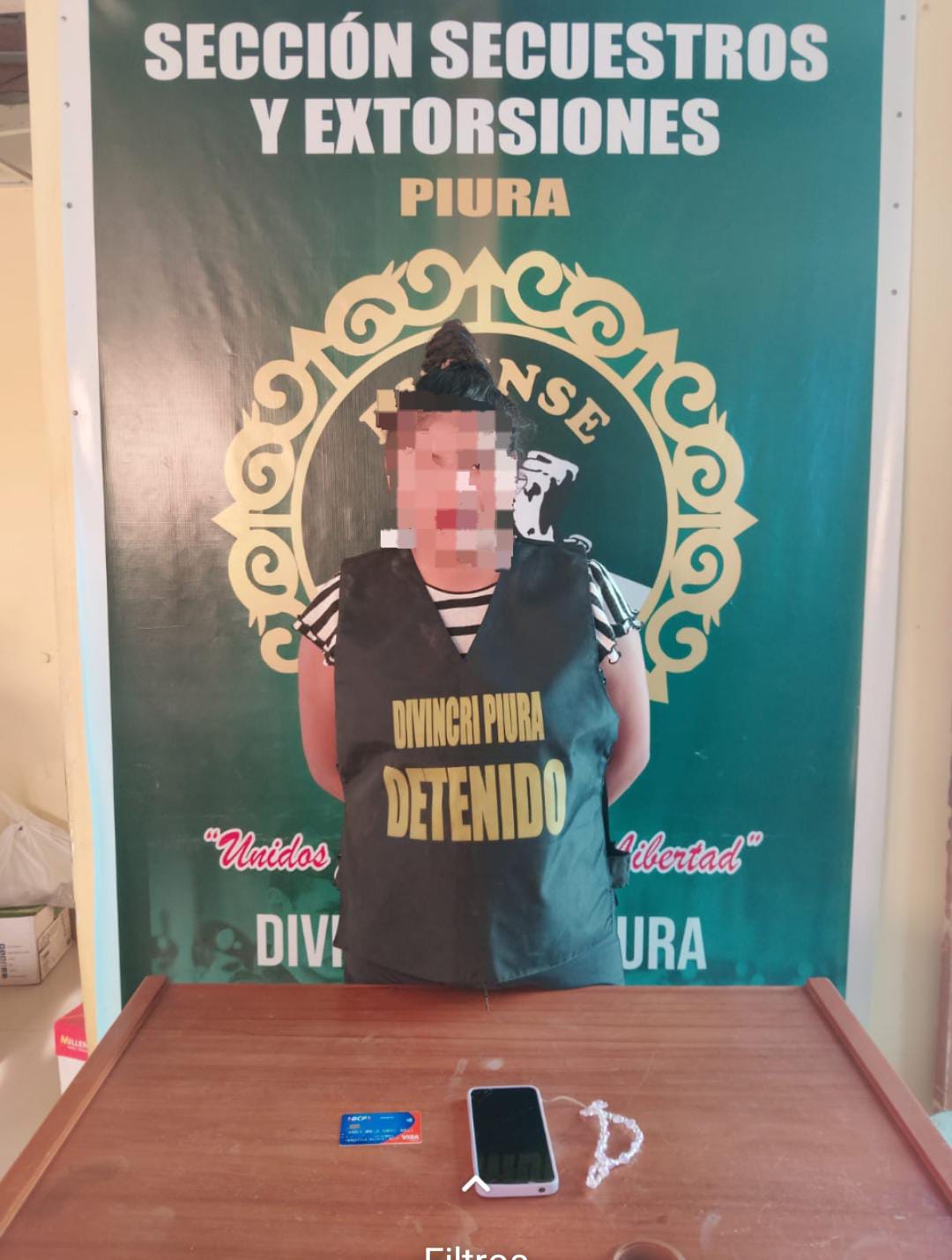 Detienen a joven en Piura por presunto vínculo con red de extorsión