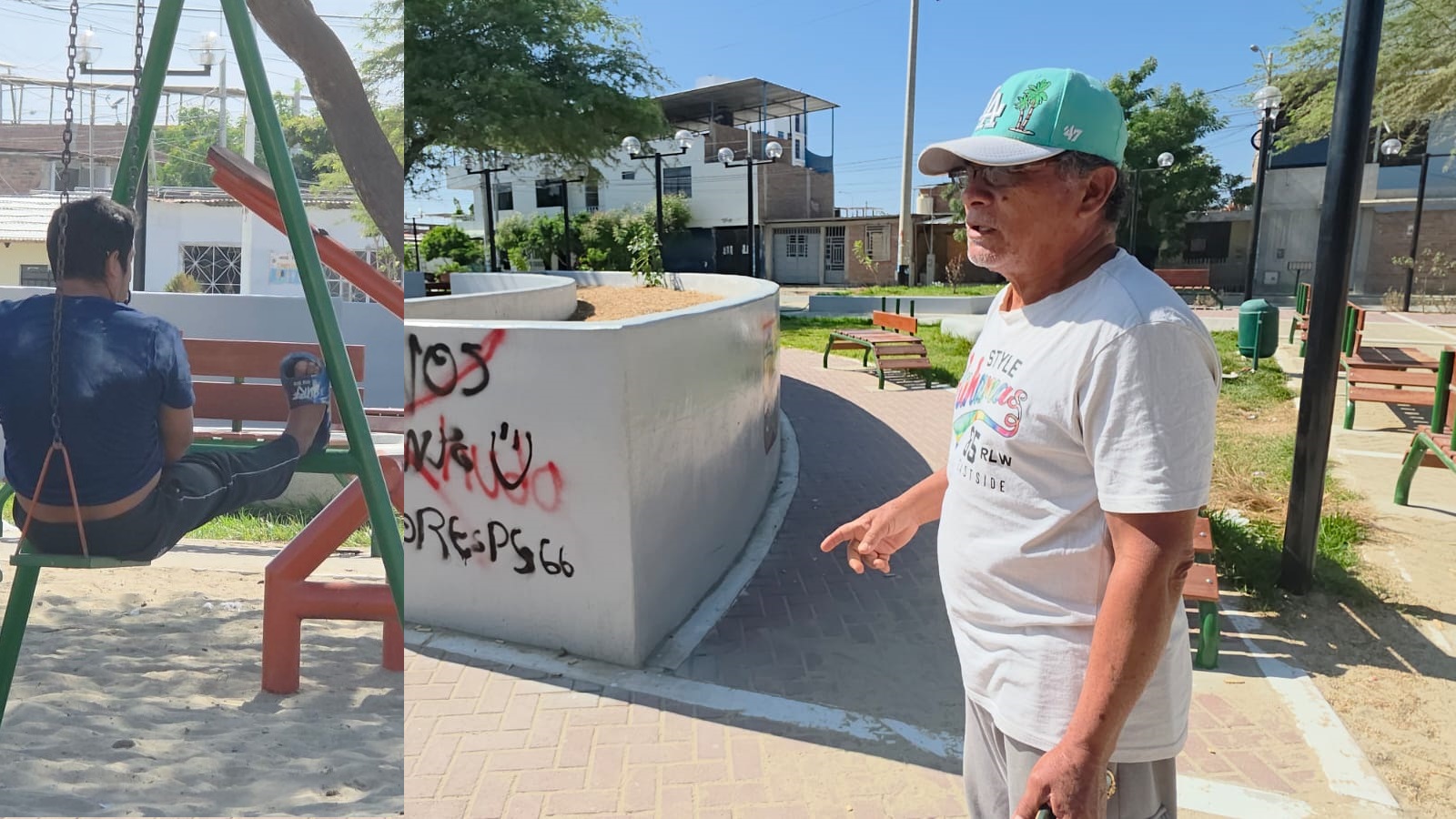 Extranjeros y malos vecinos vandalizan el parque de Villa Jardín