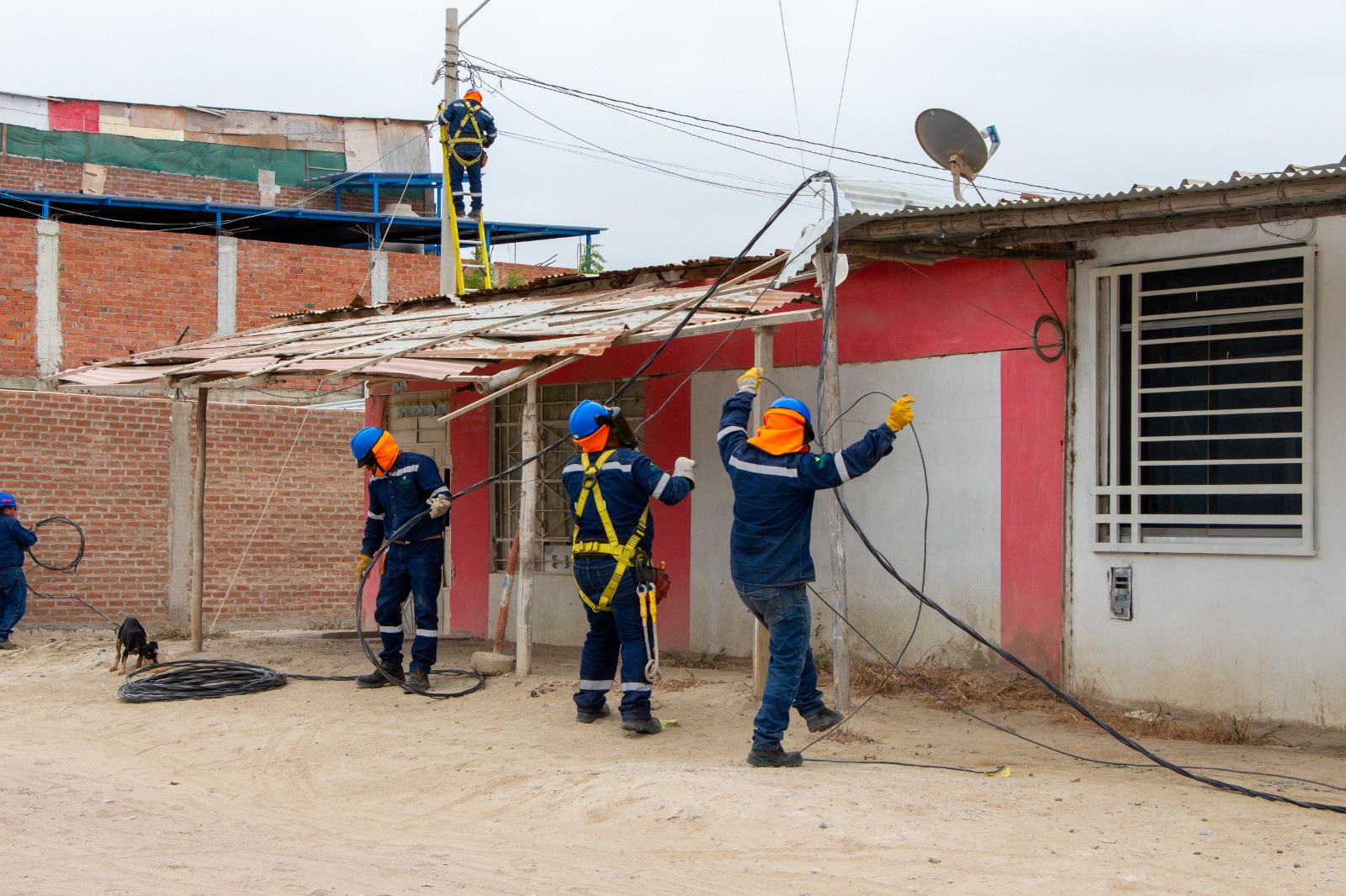 Erradican conexión eléctrica clandestina que abastecía a un asentamiento humano
