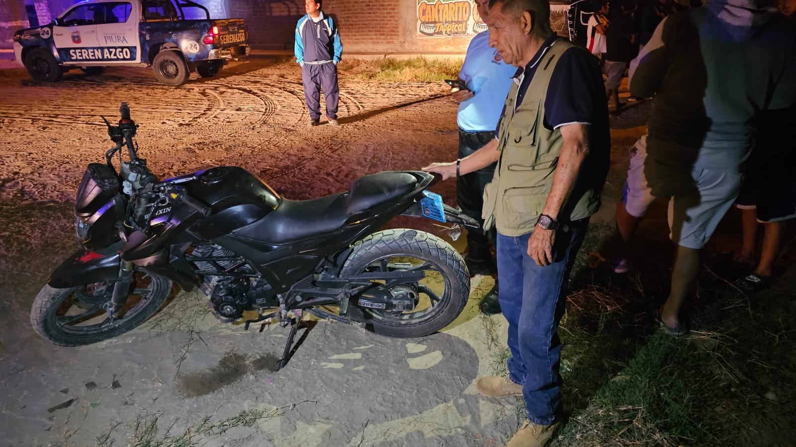 Serenazgo de Piura retiene motocicleta usada en ataque por extorsión