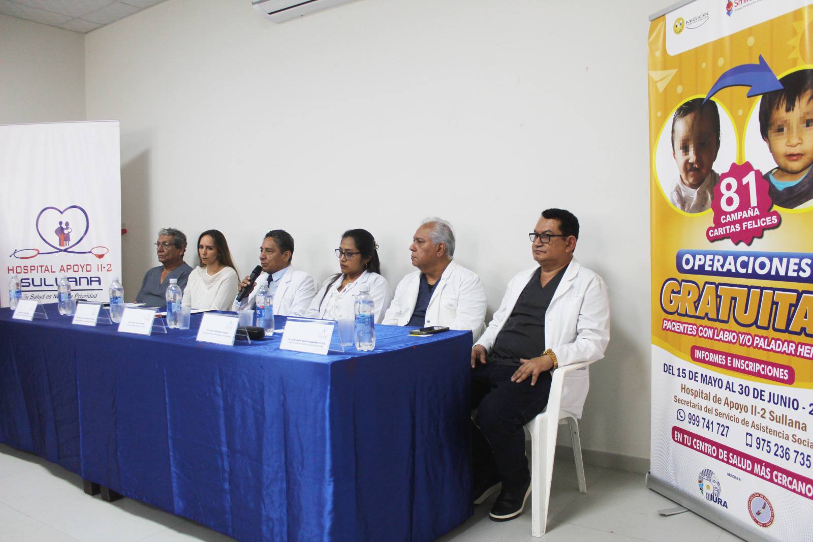 40 niños con labio fisurado y paladar hendido serán operados en el hospital de Sullana